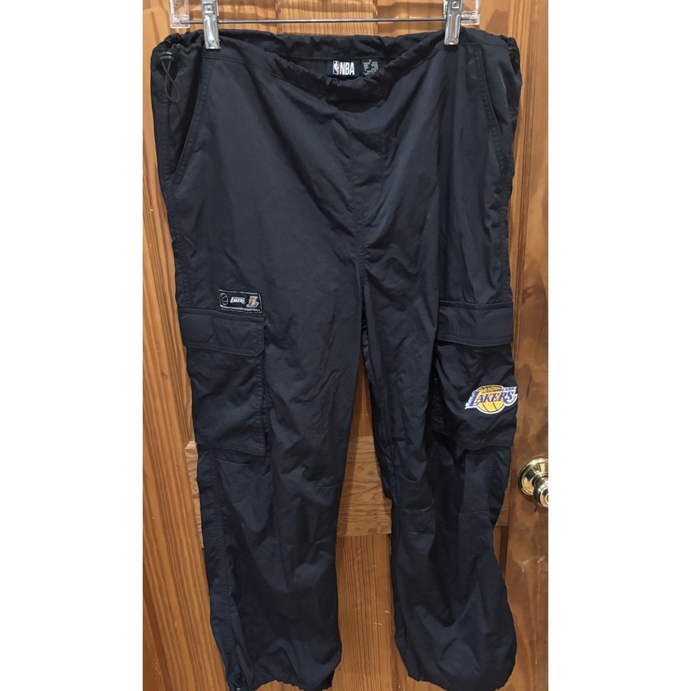 NBA Los Angeles Lakers Black Nylon Cargo Pants Unisex Small